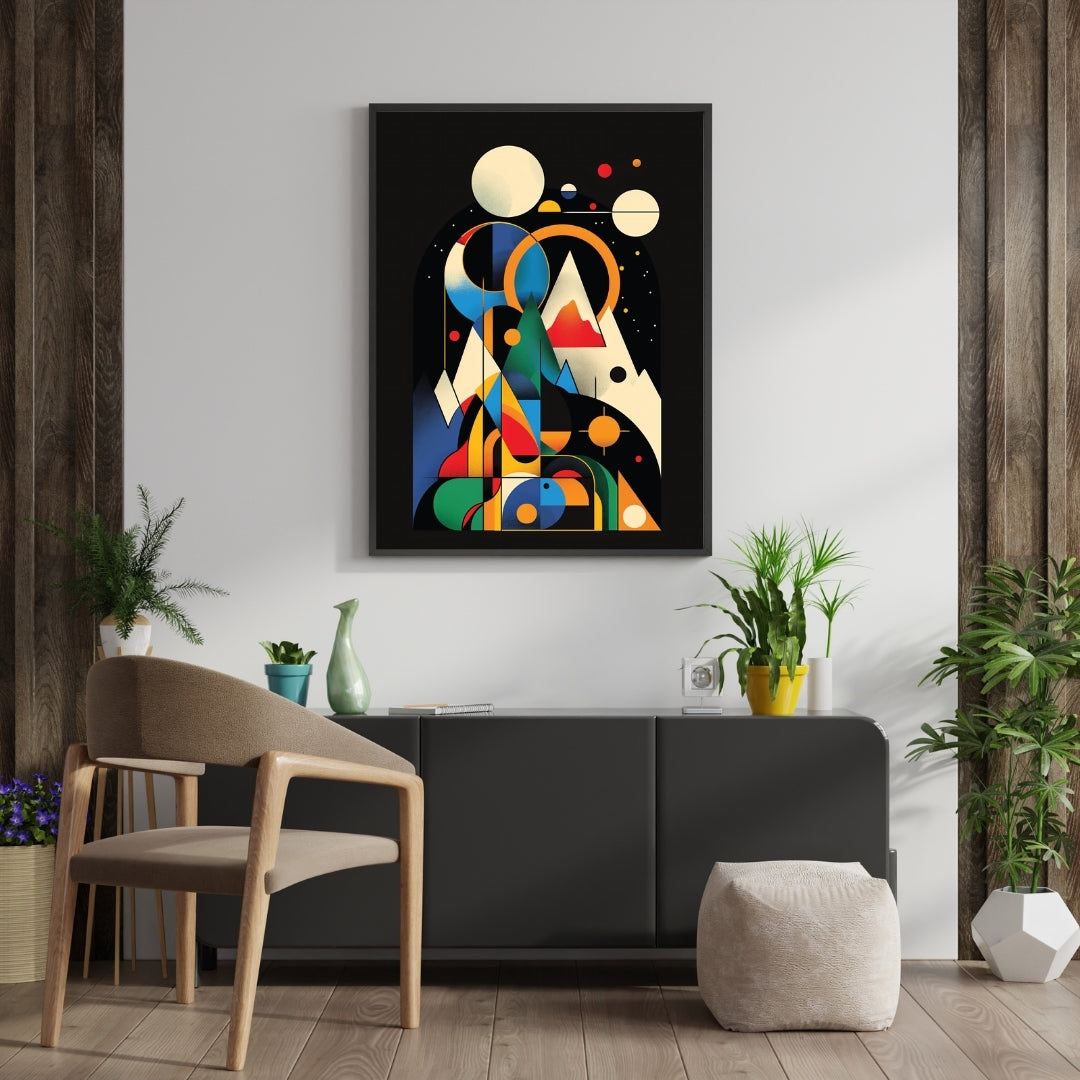 Modern Abstract Wall Art Framed Print by Aab Inspire