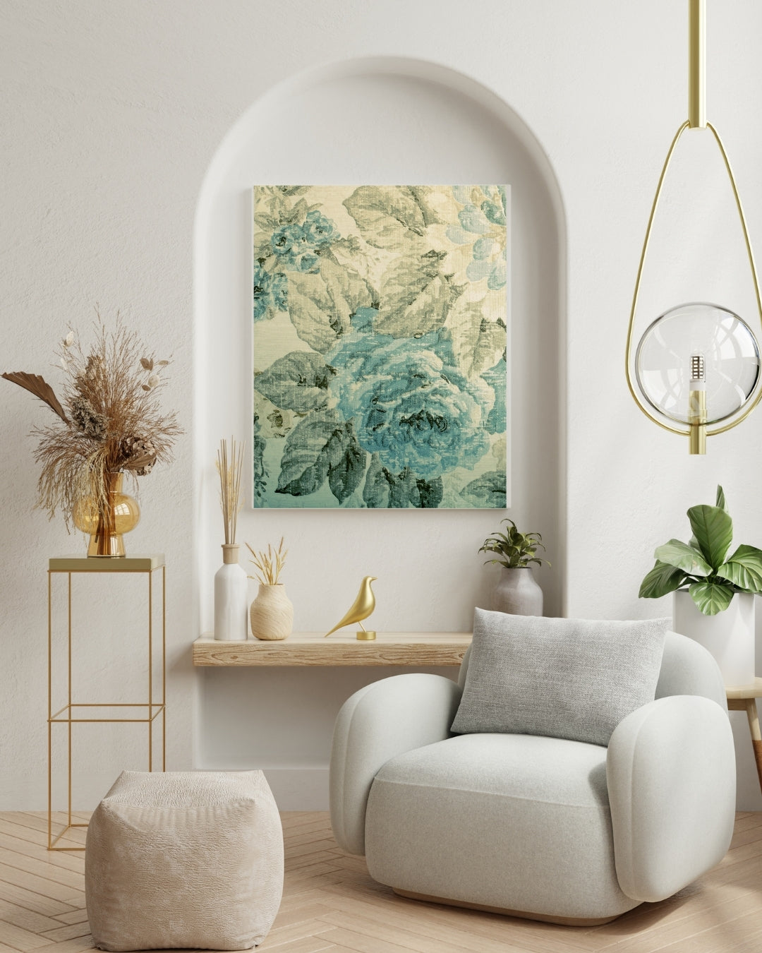 Floral Harmony Flower Wall Art by Aab Inspire