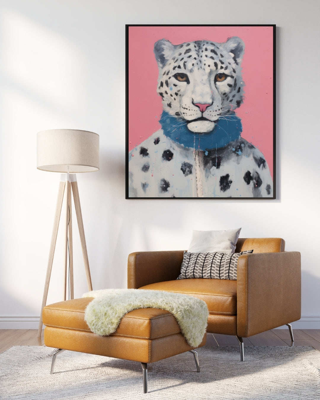 Modern Leopard Wall Art by Aab Inspire