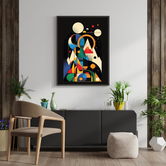 Modern Abstract Wall Art Framed Print by Aab Inspire
