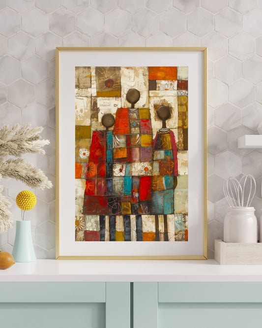 Vibrant African Wall Art by Aab Inspire