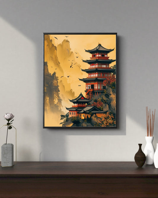 Elegant Asian Wall Art by Aab Inspire