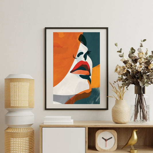 Minimalist Abstract Wall Art Framed Print by Aab Inspire