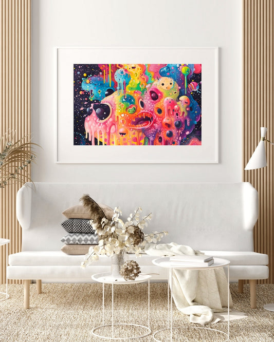 Hypnotic Trippy Wall Art by Aab Inspire