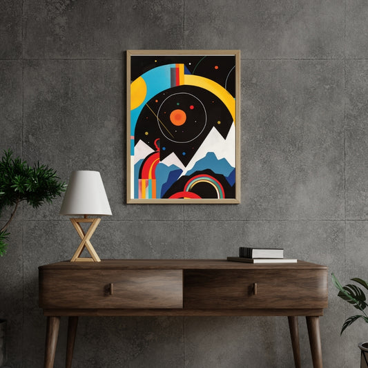 Bohemian Inspired Abstract Art Print by Aab Inspire