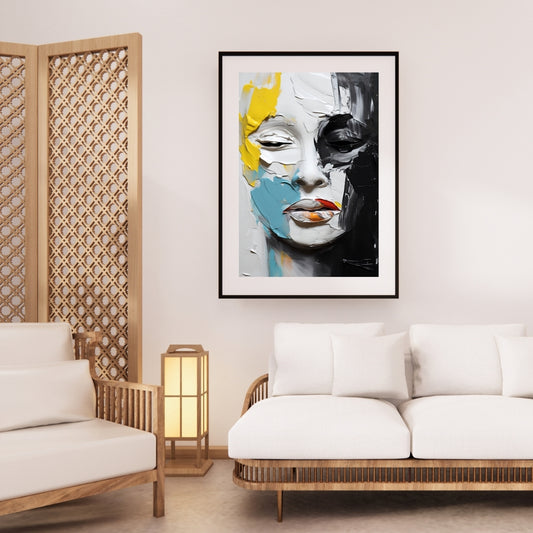 Expressive Abstract Wall Piece by Aab Inspire