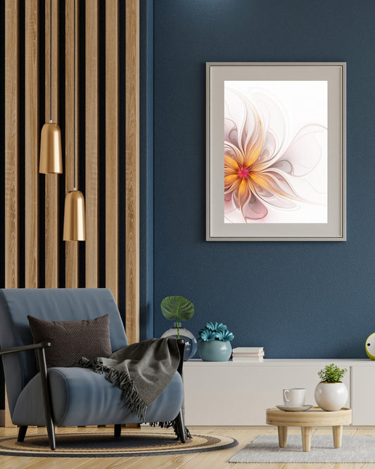 Petals & Peace Flower Wall Art by Aab Inspire