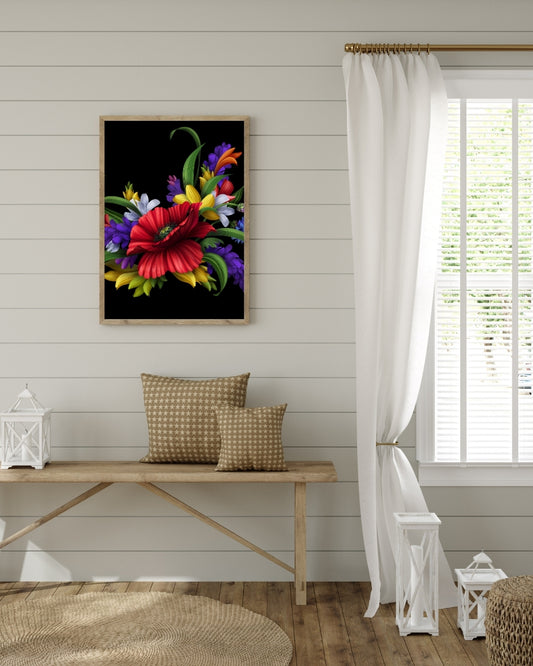 Wildflower Dreams Flower Wall Art by Aab Inspire