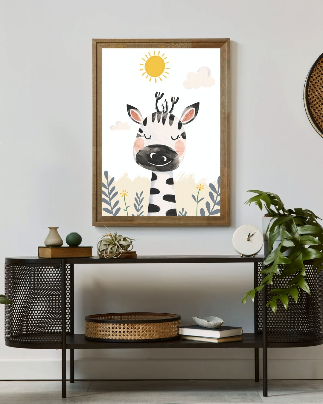 Giraffe Kids Wall Art by Aab Inspire