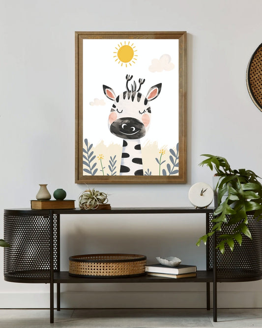 Giraffe Kids Wall Art by Aab Inspire